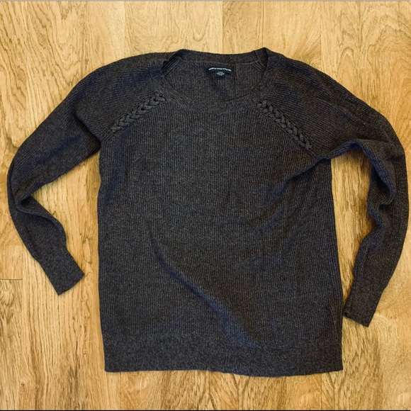 American Eagle Outfitters Sweaters - American Eagle Ribbed Knit Purple Sweater S